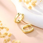 925 Sterling Silver Earrings Small Chunky Hoop Earrings for Women Trendy Huggie Hoop Earrings 14K Gold Plated Hypoallergenic Earrings Small Thick Huggie Hoops Earrings - color: Gold2