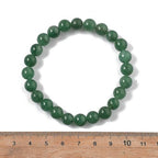 Elecrelive Glass Round Beaded Bracelet Set Clay Beaded Bracelets Stretch Bracelets - color: Green Aventurine