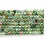 MJDCB 320pcs Natural Small Stone Beads 2mm Indian Agate Round Smooth Loose Gemstone Bead for Jewelry Making Bracelets Earrings Necklaces Accessories - color: Indian Agate