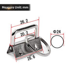 SPEEDWOX Key Fob Pliers and 20 Sets 1 Inch Key Fob Hardware with Keychain Split Rings Webbing Fabric Strapping Wristlet Set White Nickel Glass Breaking Pliers Tools Rubber Tips - size: 1" White Nickel
