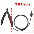 Grounded Plier, Precise Control Unleash Unrivaled Precision for Fine Chain Welding, 3ft Cable Secure Connection, Ideal for Permanent Jewelry Fine Chain Welding, Black
