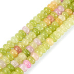 About 155~159pcs/strand Rondelle Glass Beads Imitation Gemstones Loose Spacer Beads for Jewelry Making Bracelet Necklace Earring DIY Crafts, 8x5mm, Light Green - color: Light Green
