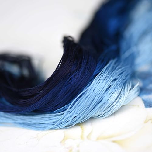 8 Skeins Mulberry Silk Floss Embroidery Thread Floss-Cross Stitch Threads China Silk Woven Jewelry Threads DIY Sewing Kits (21) - color: 21