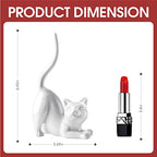 PUDDING CABIN Cat Mom Gift for Women, Cat Ring Holder Wedding Ring Stand Lover Gift For Women Friends Birthday Christmas Valentines Gift, Figurine Room Decor - style: Kitty