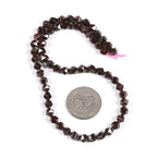Red Garnet 6mm Gemstone Triangle Faceted Round Loose Beads Strand 15.5" DIY Jewelry Making - color: Red Garnet