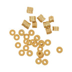 Mandala Crafts Gold Heishi Beads 6mm – 3000 Flat Polymer Disc Clay Beads for Adult Jewelry Making Spacer Beads, Bracelets, Necklaces, and Earrings - color: Gold, size: 6mm 3000 PCs