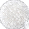 QINJIEJIE 60PCS Clear Crystal Beads 8mm Natural Stone Beads Round Loose Gemstone Bead for Bracelet Beading Crystal Jewelry Making DIY Necklace Earrings 0.32" - color: Clear Crystal, size: 60PCS
