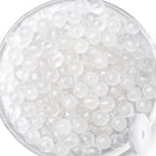 QINJIEJIE 60PCS Clear Crystal Beads 8mm Natural Stone Beads Round Loose Gemstone Bead for Bracelet Beading Crystal Jewelry Making DIY Necklace Earrings 0.32" - color: Clear Crystal, size: 60PCS
