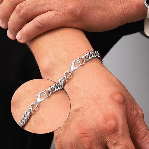 Yueton Curved Lobster Clasps-100pcs 7x12mm Silver Plated Lobster Claw Clasps DIY Jewelry Fastener Hook,Necklace DIY Fasteners (Silver) - color: Silver