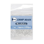 Beadalon Crimp Beads, Size #0, Silver Plated, 1 oz, Approx. 4,900 pc - color: Silver, size: Size #0, 4,900 pc