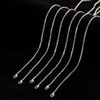 Lemonkey 24 Pack Necklace Chains Bulk,Silver Plated DIY Cable Link Chains for Jewelry Making 22 Inches - color: Silver, size: 22inch