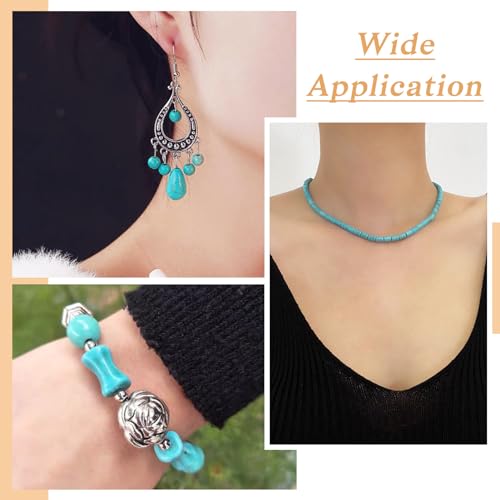 Turquoise Beads Strands Mixed Shape Turquoise Gemstone Loose Spacer Beads 6.5-13mm for DIY Crafts Necklace Bracelet Earring Jewelry Making (4 Strands) - color: Mixed Color-B