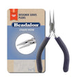 Beadalon Designer Series Chain Nose Pliers, Dark Blue Vinyl-Free Grips, Stainless Steel, Box Joint, Double Leaf Springs, 4.75 in - color: Dark Blue, style: Chain Nose