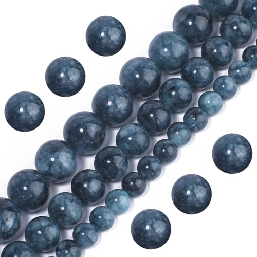 About 37pcs Assorted Green Burmese Jade Natural Loose Stone Beads for Bracelets 10mm Beads for Jewelry Making, Round Gemstone Bead for Necklace，Birthday Gifts for Women Crafts for Adults - color: Apatite, size: 10mm