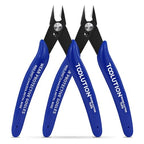 Small Wire Cutters Electrical - 2 Pack Micro Flush Cutter for Jewelry Making - Mini Snips Diagonal Cut Pliers for Zip Tie Crafts - Wire Nippers for Plastic Model Clippers - size: 2 Pack