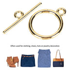 100 Pack Jewelry Clasp, Gold Bracelet Clasps Sets Alloy Toggle Jewelry Clasp Sets DIY Crafts Making Supplies Easy to Operate Toggle Connectors for Bracelet Jewelry Making