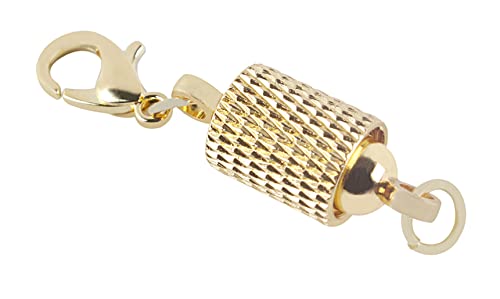 KONMAY 10 Sets Mixed Screw-in Magnetic Necklace Clasps, Safety Magnetic Converter Clasps for Jewelry Making - color: Mixed with Screw Patterns