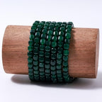 Natural Faceted Green Agate Cube Stone Beads 5-5.5mm 60pcs/str Loose Square Semi Gemstone Stone Beads for Making Bracelets Necklace Earrings - color: Green Agate