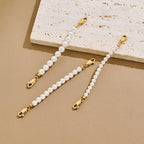 FAMARINE Gold Silver Necklace Extender Chains for Women - color: gold E