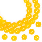 AD Beads Natural Gemstone Round Loose Beads 15" for Bracelet Necklace Earrings Jwelery Making Crafts DIY (4mm, Yellow Jade) - color: Yellow Jade, size: 4mm