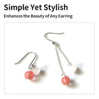 100Pcs Stainless Steel Earring Hooks French Hook Ear Wires for Earrings Jewelry Making Sterling Silver Wire Findings Dangle Pieces for DIY Craft Accessories