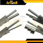 Bail Making Pliers with PVC Grip Handle | for Making S-Hooks, Ear Loops, Jump Loops, Bail, and More - German Stainless Steel (Set of 4 - (J2+J3+J4+J4A)) - size: Set of 4 - (J2+J3+J4+J4A)