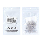 KISSITTY 100-Piece Platinum French Hook Ball Dot Earwires 22x11mm Dangle Earring Wires Findings