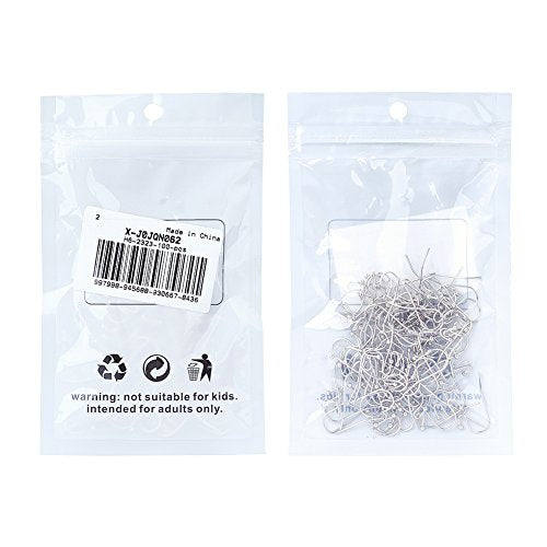 KISSITTY 100-Piece Platinum French Hook Ball Dot Earwires 22x11mm Dangle Earring Wires Findings