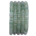 BEADIA Natural Green Aventurine Spacer Beads Caps Loose Semi Gemstone for Beading Jewelry Making 6mmx3mm 38cm - color: Green Aventurine, size: Round 6mm x 3mm
