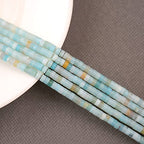 BONNY BOXX 150PCs Natural Amazonite Spacer Beads, Loose Semi Precious Flat Round Gemstone Heishi Disc Stone Beads for Beading Jewelry Making 4mm*2mm - color: Amazonite, size: 4MM*2MM