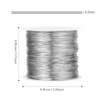 492FT Jewelry Wire 32 Gauge Tarnish-Resistant Copper Beading Wires Roll Bulk for DIY Crafts Jewelry Making, Silver Wire - color: Silver, size: 0.2mm