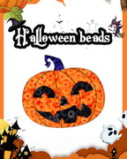 Goldwise Halloween Jewelry Making Bead Kit – 2 Storage Boxes with Clay Beads, Orange A–Z Letter Beads and Halloween Charms, DIY Bracelet & Jewelry Making Supplies - size: Halloween
