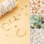Xylise Jewelry Making Supplies Kit Natural Stone Beads for Irregular Natural Stone with for DIY Craft Bracelet Necklace Earrings for Adults (Amazonian) - color: Amazonian