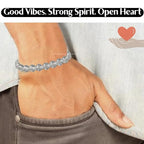 Amazing Gemstone Clear Quartz Bracelet, Gifts For Men & Women - Protection Healing Crystal Bracelet - 8mm Gemstone Beaded Adjustable Bracelet, Pulseras Para Hombres Mujer Stocking Stuffers - color: Clear Quartz
