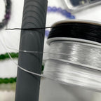 3 Rolls 1.0 mm 495 Feet Rainbow/White/Black Elastic Bracelet Stretchy String Cord, Stretch Bead Cord for Bracelets Jewelry Making, Necklaces, Beading and Crafts (590ft) - size: 590ft