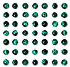QINJIEJIE 60PCS Green Tiger Eye Beads 8mm Stone Beads Round Loose Gemstone Bead for Bracelet Beading Crystal Jewelry Making DIY Necklace Earrings 0.32" - color: Green Tiger's Eye, size: 60PCS