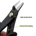 trueCABLE Precision Sharp Flush Cutter, 1 Pack, Wire Cutting Pliers for Ethernet Cable Preparation, Electronics, Jewelry & Crafts, Hardened Carbon Steel with Non-Slip Handle, Cut Wire Up To 16 AWG - style: 1 Pack