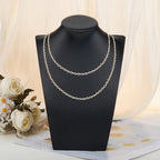 Crisjanggo 16 Feet Jewelry Making Chains 14K Gold Plated Brass Lip Chains for Women DIY Jewelry Making Supplies with Lobster Clasps and Jump Rings - color: Lip Gold