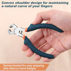 SPEEDWOX Mini End Nipper Pliers 4-Inch End Cutting Pliers Small Jewelry Making Pliers Convex Shoulder Thin Precision Wire Cutters for Cutting Jewelry Wire Nails Pulling Beading Hobby Work Craft - style: Wire Cutters