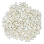 Rainbow Moonstone Pre Drilled Crystal Crushed Chips Beads for Bracelets Making, DIY Handmade Natural Healing Crystals (25 Inch Strand) - color: Rainbow Moonstone