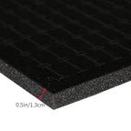 5Pack Black Velvet Ring Organizer Foams Earring Storage Box，100 Slot Foam Insert Stud Earring Holder (11 x 7 x 0.5 In) ，Earring Jewelry Ring Inserts Display Pad Jewelry Display Retail Showcase Box
