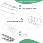 M METERXITY 0.3mm Jewelry Wire, 28 Gauge 328FT Craft Wire Copper Beading Wire for Jewelry Making/Planting/Weaving/DIY Crafting, Soft Metal Wires [100M, Silver White] - color: Silver White, size: 0.3mm 28 Gauge