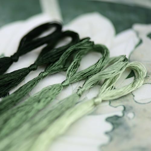 Natural 100% Mulberry Handmade Embroidery Silk Thread Silk Floss (40) - color: 40