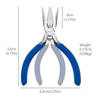 KAIHAOWIN Mini Needle Nose Pliers 5"-5 Pack KAIHAOWIN Small Long Nose Pliers with Wire Cutters, Spring Loaded Thin Needle Nose Pliers, Precision Pliers Set for Crafts/Jewelry Making/Tiny Project - size: 5x Needle Nose