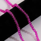1000PCS 4mm Round Crystal Glass Beads Faceted Spacer Beads Bulk for Jewelry Making Bracelets Necklace Earring Pendants Craft (Hot Pink) - color: Hot Pink, size: 4mm