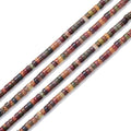 152pcs 4x2mm Natural Picasso Jasper Heishi Disc Rondelle Spacer Stone Semi Precious Gemstone Loose Beads for Jewelry Making 15 Inch - color: Picasso Jasper, size: 4x2mm