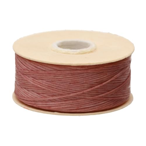 The Beadsmith Nymo Thread – 10-Pack Rosy Mauve Color – Size D, .30mm Diameter, 64 Yard/58.5 Meter Spool – Made of Nylon – Bead Embroidery & Weaving, Off Loom & Loom Work and DIY Craft Projects - size: Size D, 64 Yards, style: Rosy Mauve