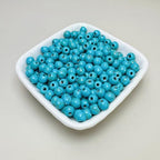 Turquoise Beads Bulk 6mm - 790pcs Natural Semi-Precious Gemstone Round Space Loose Beads for Jewelry Making, Bracelets, Necklaces, Earring, DIY Handmade Crafts, Healing Stone Gifts - color: Round 6mm