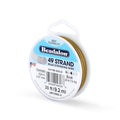 Beadalon 49 Strand Stainless Steel Bead Stringing Wire, .024 in / 0.61 mm, Satin Gold, 30 ft / 9.2 m - color: Satin Gold, style: .024 in / 0.61 mm, 30 ft / 9.2 m