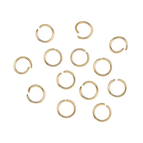 DanLingJewelry 200 pcs Golden Color 304 Stainless Steel 20 Gauge Open Jump Rings 7mm for Jewelry Making Connectors Jewelry Finding - color: 200 pcs - ф7mm δ 0.8mm - Golden